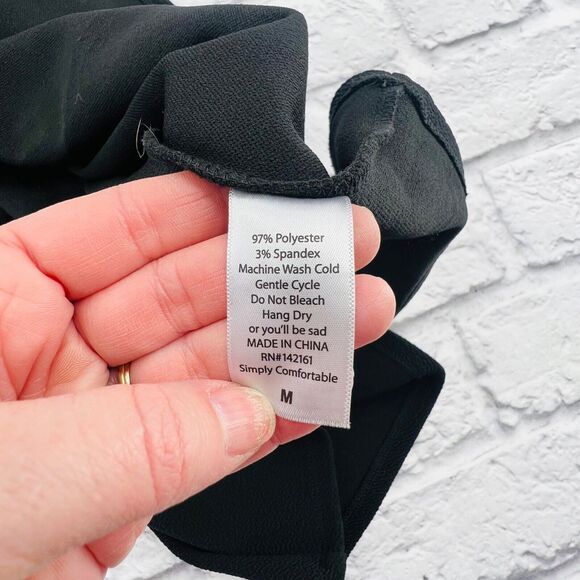 NOT FOR SALE LulaRoe Amelia Dress Women's Medium Tan/Black Colorblock Pockets - Picture 6 of 9